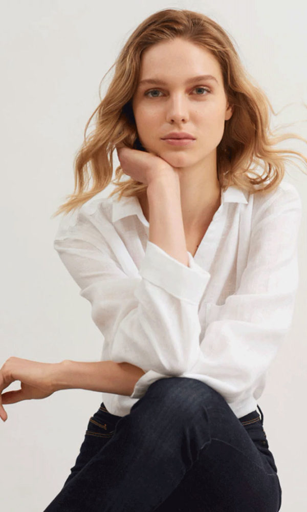 Bluse aus Leinen CHARLENE