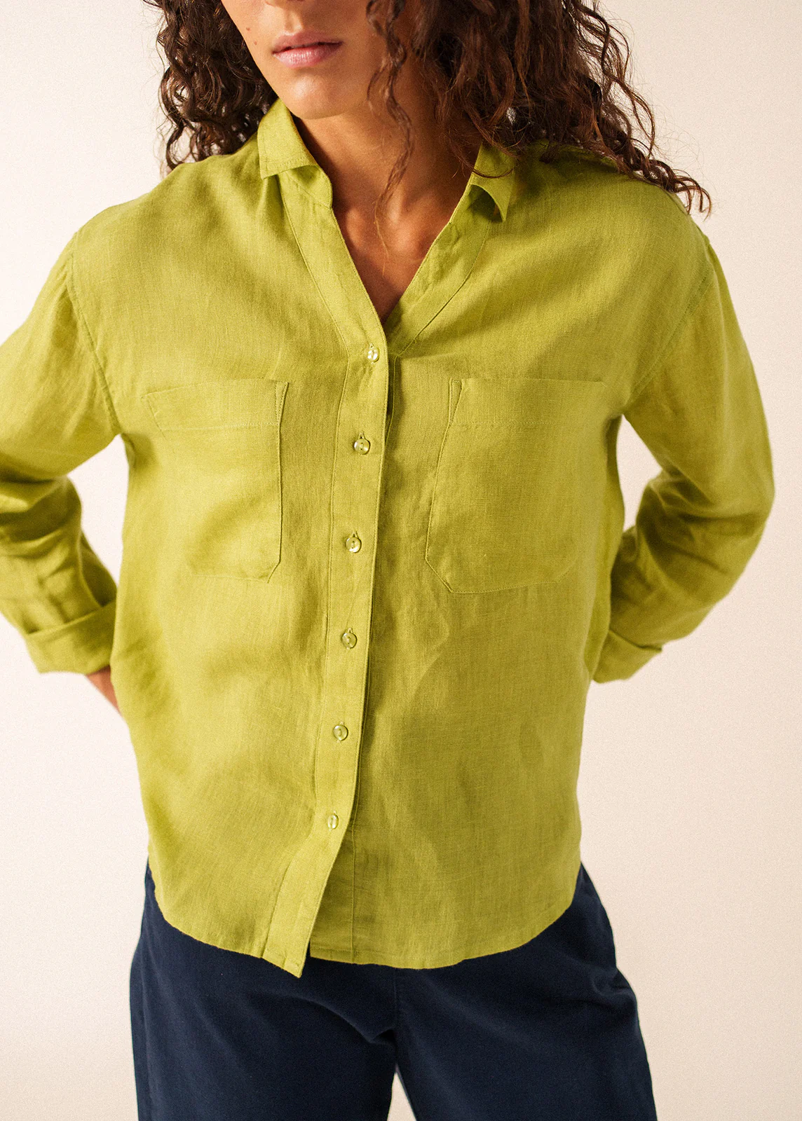 Bluse aus Leinen CHARLENE
