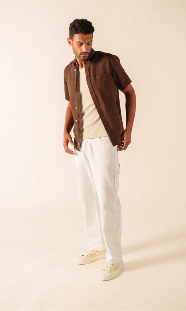 Hemd kurzarm aus Leinen CLEMENT