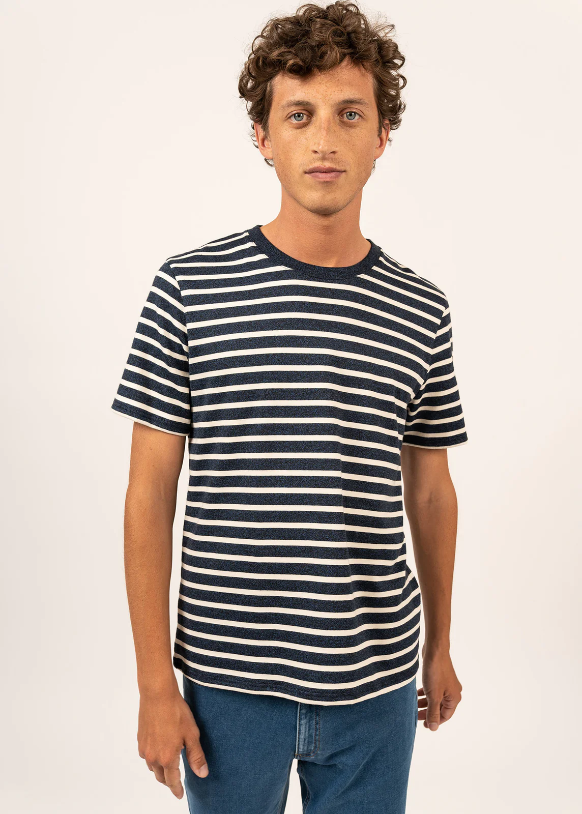 T-Shirt meliert aus Leinenmix LA VIGNE