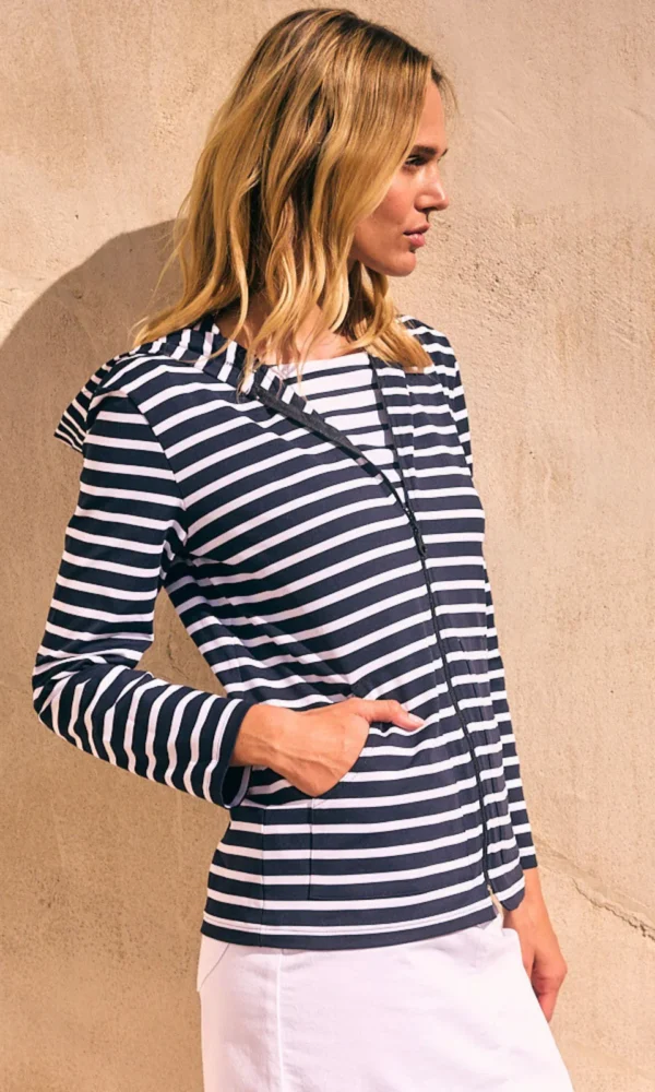 Kapuzenjacke aus Anti-UV-Jersey PLOUGASTEL